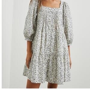 Rails Pippa Babydoll Dress In Watercolor Buds Small